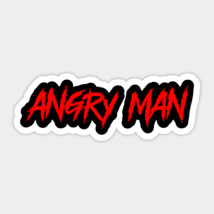 angry man Sticker